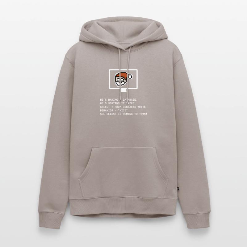 Christmas SQL Clause programmer IT gift Men’s Premium Organic Hoodie