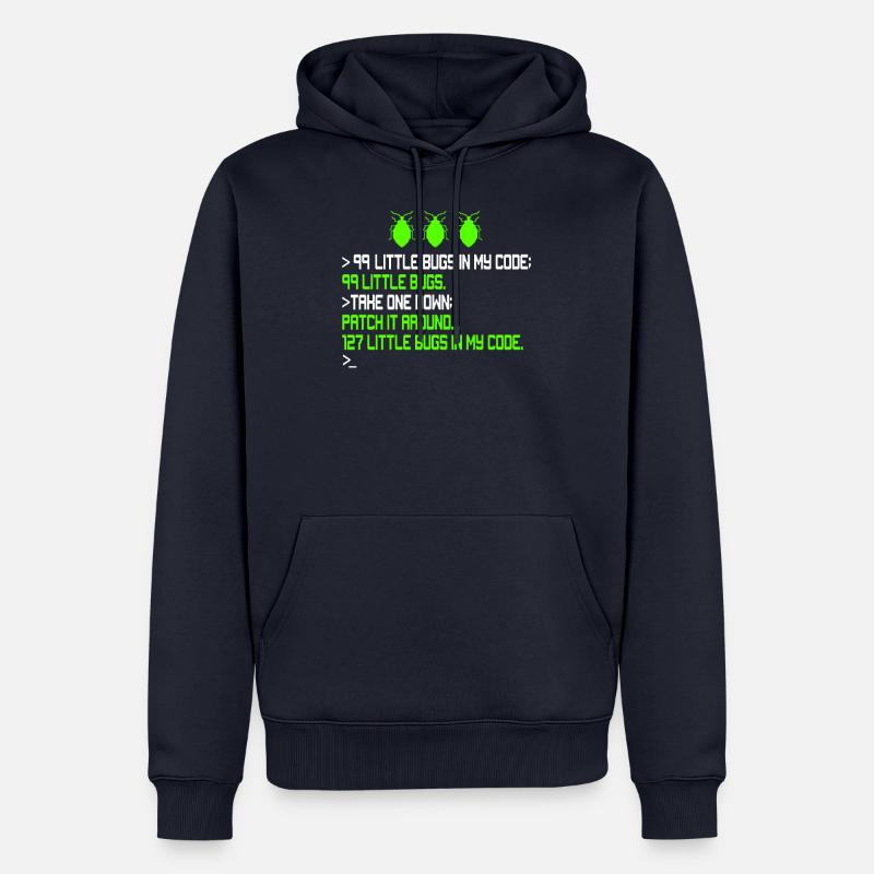 99 Little Bugs in My Code Kodierung Debugging Funn - Männer Premium Bio Hoodie - Navy