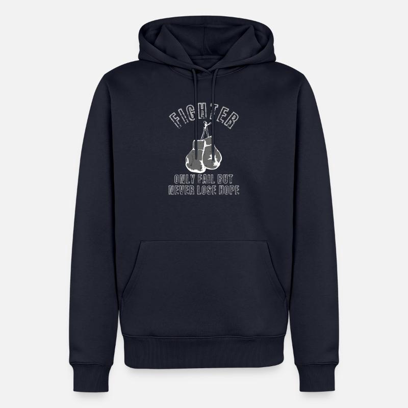 Boxen Boxhandschuhe - Männer Premium Bio Hoodie - Navy