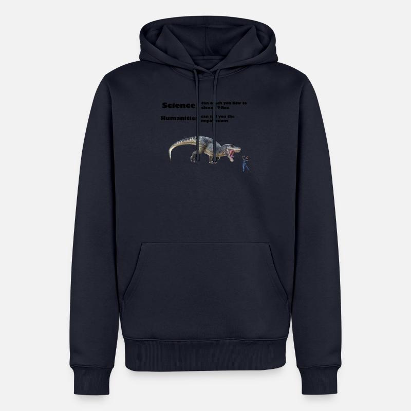 T-Rex - Sciences et sciences humaines - Sweat à capuche Premium bio Homme - bleu marine