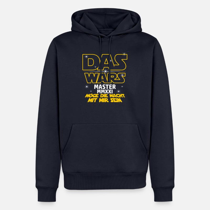 Das Wars Master 2021 Abschluss Masterabschluss Uni - Männer Premium Bio Hoodie - Navy