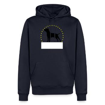 American Staffordshire Terrier individuell - Männer Premium Bio Hoodie - Navy - Vorne - Nico (187cm)