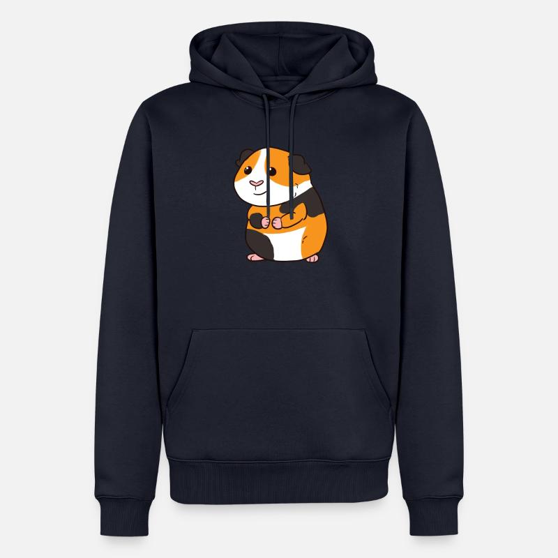 Cochon d'Inde - Sweat à capuche Premium bio Homme - bleu marine