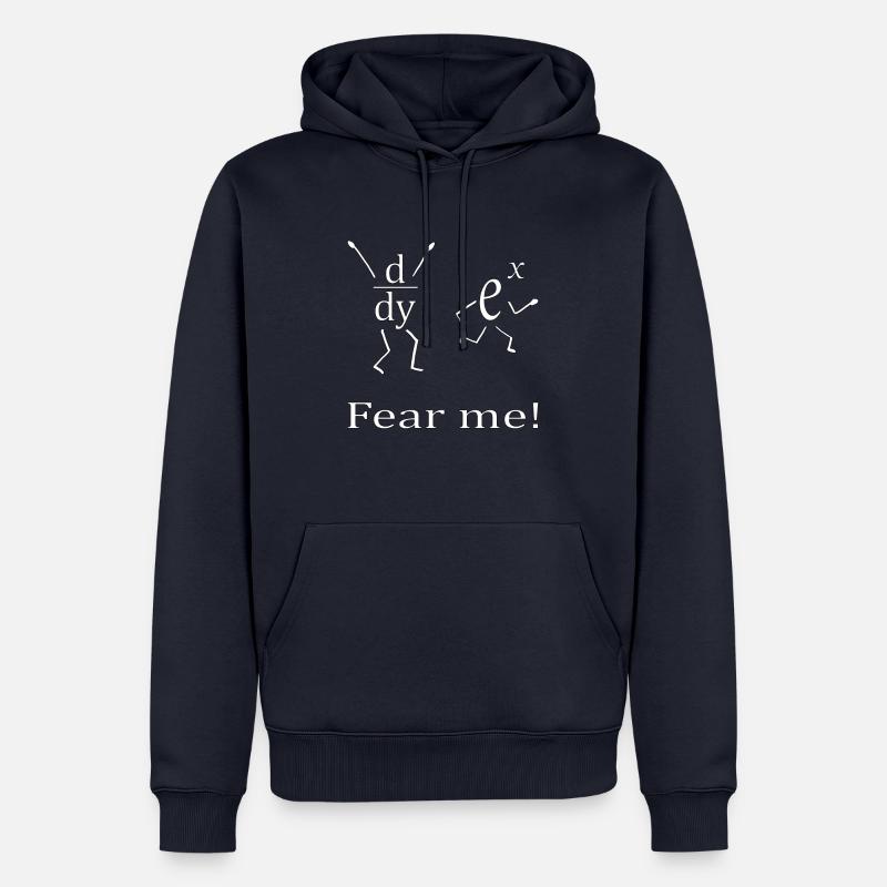 Fear me ! Dérivation - Sweat à capuche Premium bio Homme - bleu marine