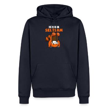 Ich Bin Seltsam Komisch Lustig Außenseiter - Männer Premium Bio Hoodie - Navy - Vorne - Nico (187cm)