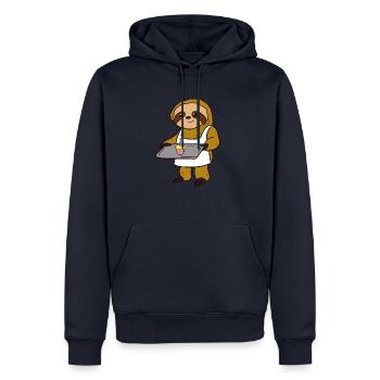 boulanger - Sweat à capuche Premium bio Homme - bleu marine - Devant - Nico (187cm)
