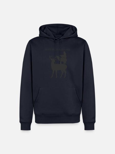 Schwarzwald wandern Tracht Wildtieren - Männer Premium Bio Hoodie - Navy