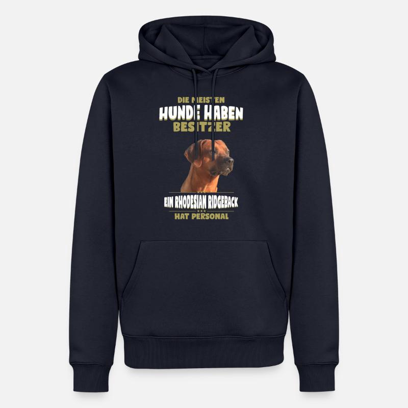 Rhodesian Ridgeback Tshirt - Rhodesian Ridgeback - Männer Premium Bio Hoodie - Navy