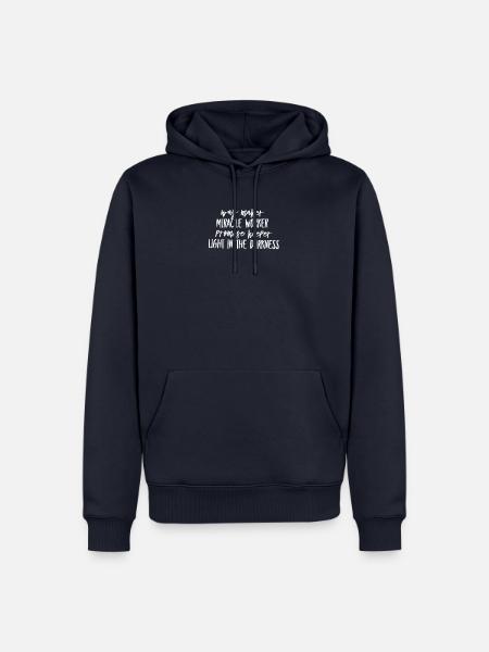 Waymaker Christliche T-Shirts Christliche Geschenk - Männer Premium Bio Hoodie - Navy
