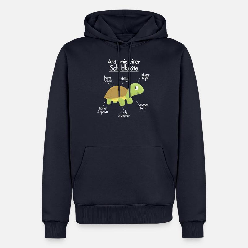 Anatomie einer Schildkröte - Männer Premium Bio Hoodie - Navy