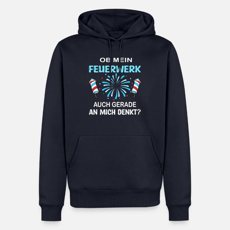 PYROTECHNIK PYROTECHNIKER - Männer Premium Bio Hoodie - Navy