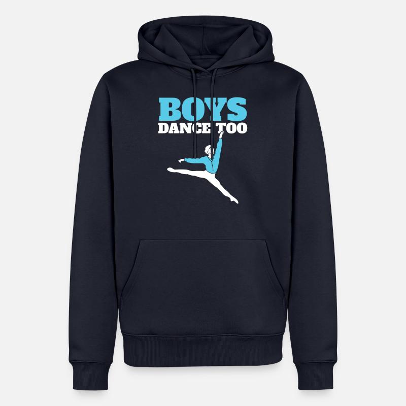 Boys Dance Too - Sweat à capuche Premium bio Homme - bleu marine