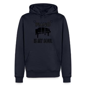 Klavier spielen Pianist Musiker Klavier Spieler - Männer Premium Bio Hoodie - Navy - Vorne - Nico (187cm)