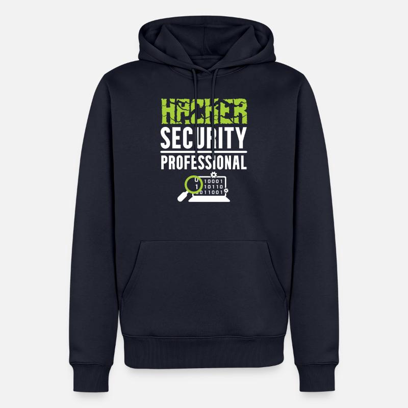 Hacker Security Professional - Männer Premium Bio Hoodie - Navy