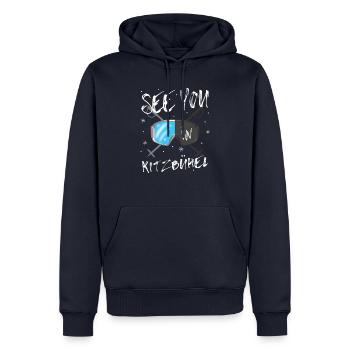 Kitzbühel Ski Tyrol Snowboard Autriche - Sweat à capuche Premium bio Homme - bleu marine - Devant - Nico (187cm)
