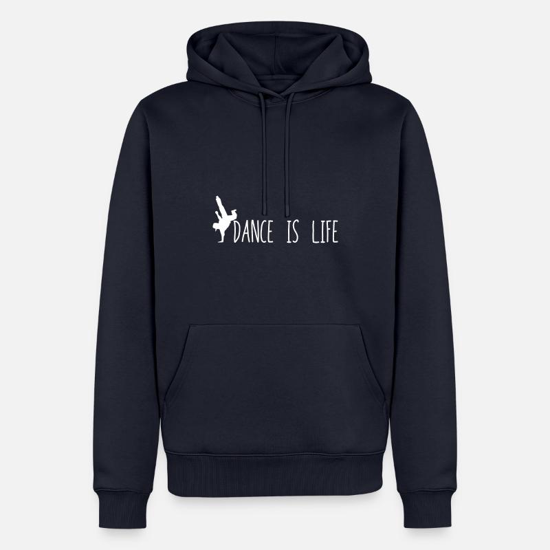 Tanzen Lebensstil - Männer Premium Bio Hoodie - Navy