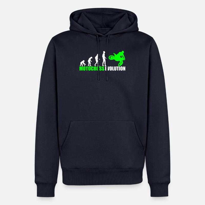 Motocross Moto-X MX Evolution - Männer Premium Bio Hoodie - Navy