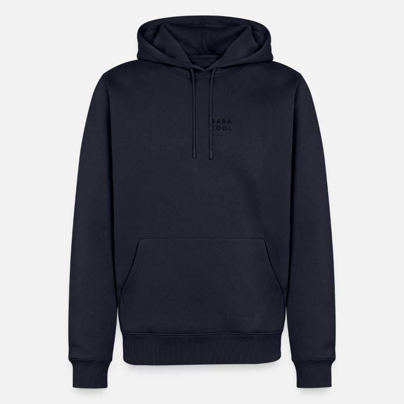 Baba Cool - Sweat à capuche Premium bio Homme - bleu marine