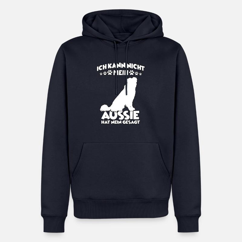 Australian Shepherd Hundeschule Aussie Gassi - Männer Premium Bio Hoodie - Navy