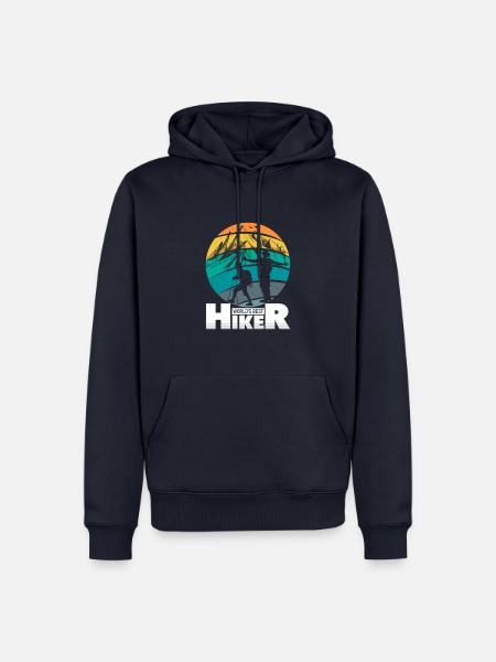 Worlds Best Hiker - Männer Premium Bio Hoodie - Navy