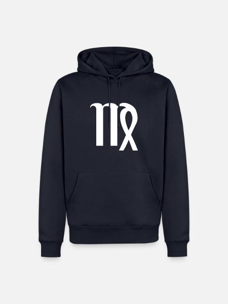 Sternzeichen Jungfrau - Tierkreiszeichen Symbol - Männer Premium Bio Hoodie - Navy