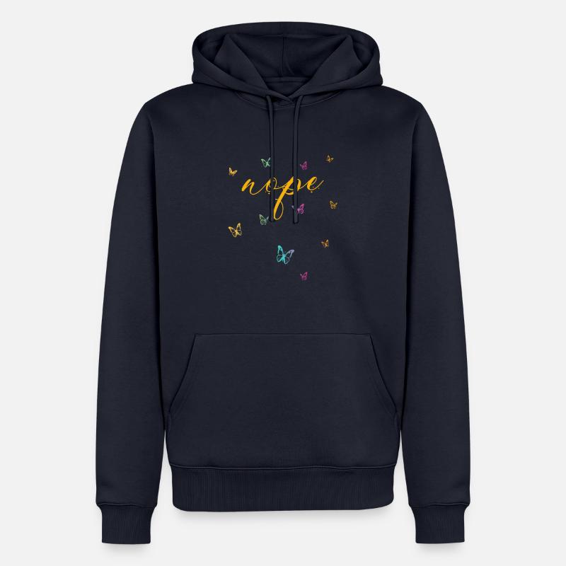 Nope - Dites simplement non! - Sweat à capuche Premium bio Homme - bleu marine