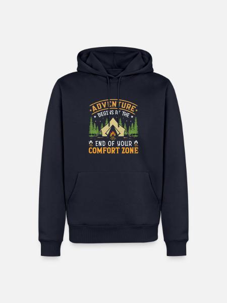 Camping Adventure - Männer Premium Bio Hoodie - Navy
