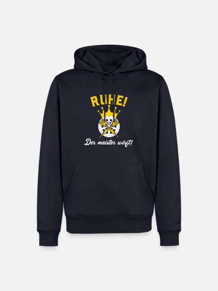 Ruhe der Meister Wirft - Männer Premium Bio Hoodie - Navy