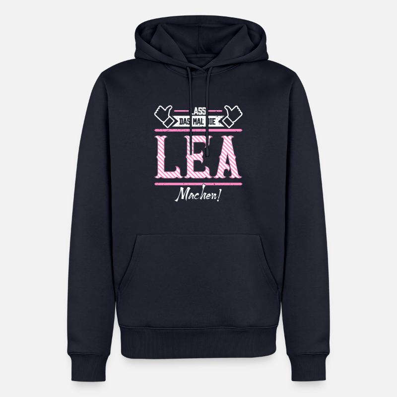 Lea Geschenkidee Geschenk Geburtstag - Männer Premium Bio Hoodie - Navy