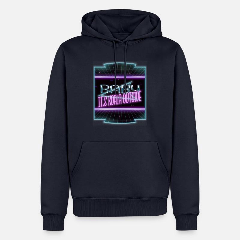 Awesome Dinosaur Lover Bodybuilding Computer - Sweat à capuche Premium bio Homme - bleu marine