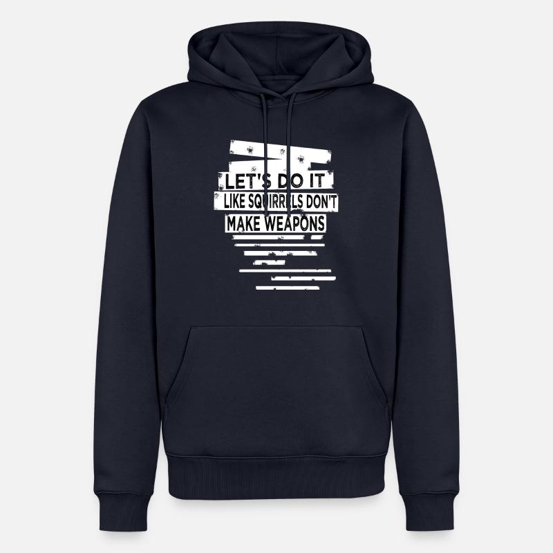 present present idea disarmament 60s - Männer Premium Bio Hoodie - Navy