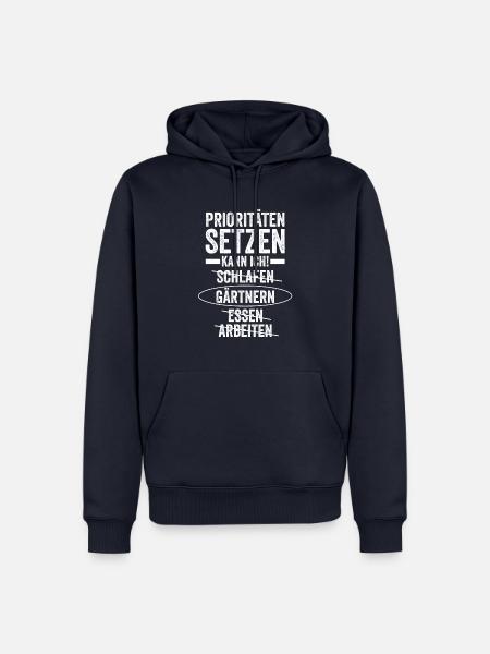 Gärtner Gartenarbeit Hobbygärtner Garten - Männer Premium Bio Hoodie - Navy