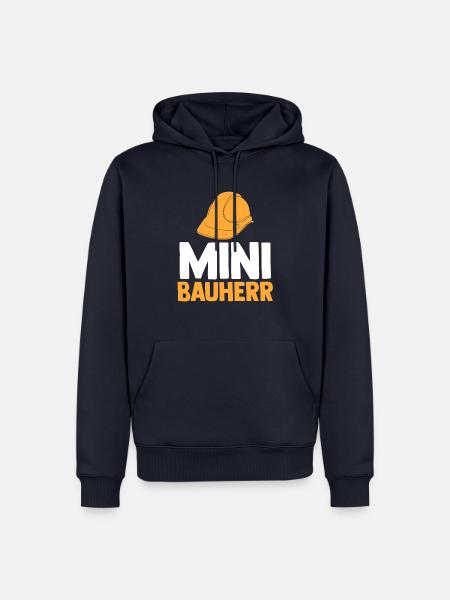 Bauherr - Männer Premium Bio Hoodie - Navy