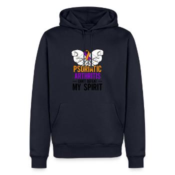 Psoriatische Arthritis Kann Meinen Geist Nicht - Männer Premium Bio Hoodie - Navy - Vorne - Nico (187cm)