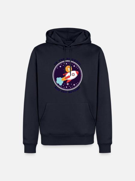 Too The Moon - Männer Premium Bio Hoodie - Navy