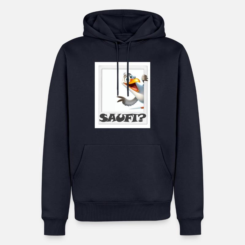 Trink-Möwe - Männer Premium Bio Hoodie - Navy