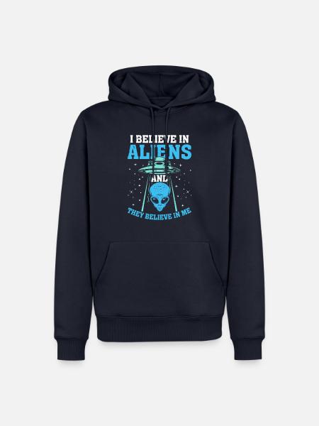 Aliens & Ufos - Männer Premium Bio Hoodie - Navy
