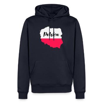 polen polska - Männer Premium Bio Hoodie - Navy - Vorne - Nico (187cm)