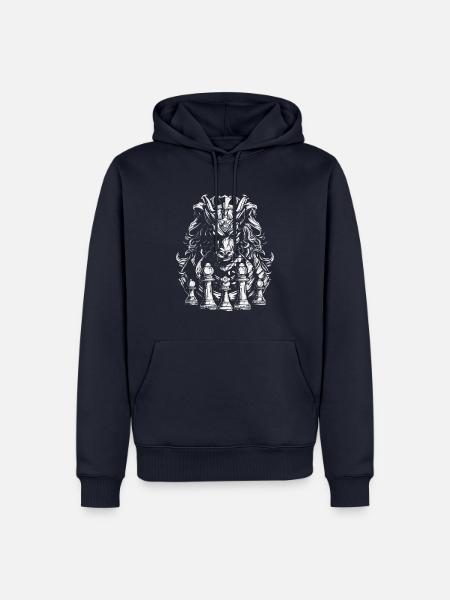 Schach - Männer Premium Bio Hoodie - Navy