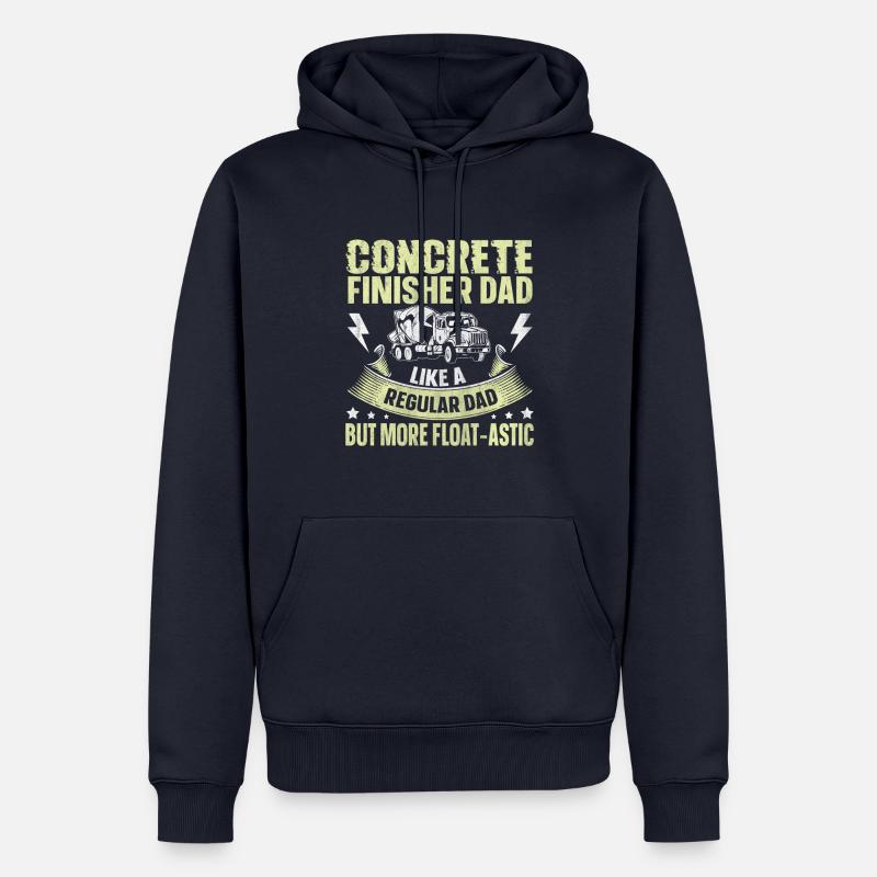 Float-Astic Concrete Finisher Dad Betonbauer - Männer Premium Bio Hoodie - Navy