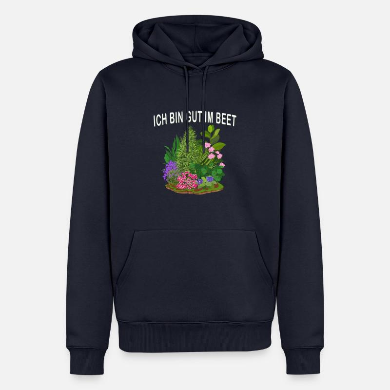 Ich bin gut im Beet - Männer Premium Bio Hoodie - Navy