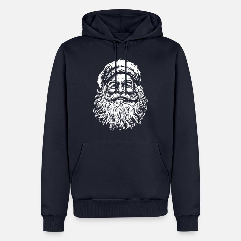 Dongxiang - Sweat à capuche Premium bio Homme - bleu marine