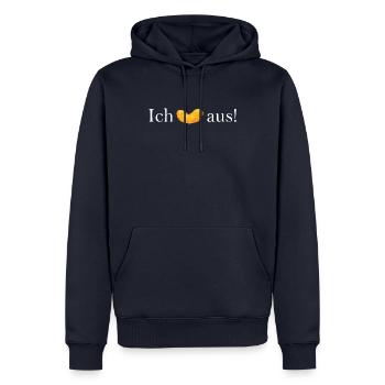 Ich flipp aus! - Männer Premium Bio Hoodie - Navy - Vorne - Nico (187cm)