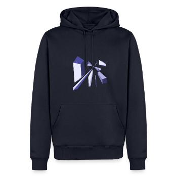 crazy print - Männer Premium Bio Hoodie - Navy - Vorne - Nico (187cm)