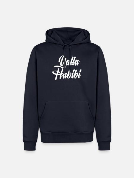 Yalla habibi - Männer Premium Bio Hoodie - Navy