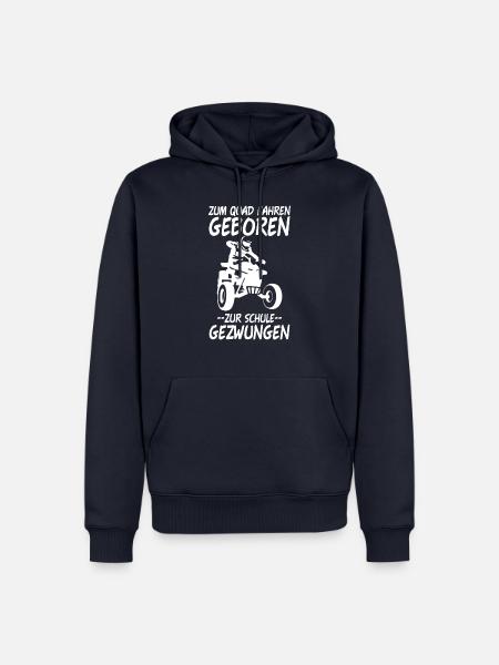 Quad Schule Quadfahrer ATV Jungs Jungen Schule - Männer Premium Bio Hoodie - Navy