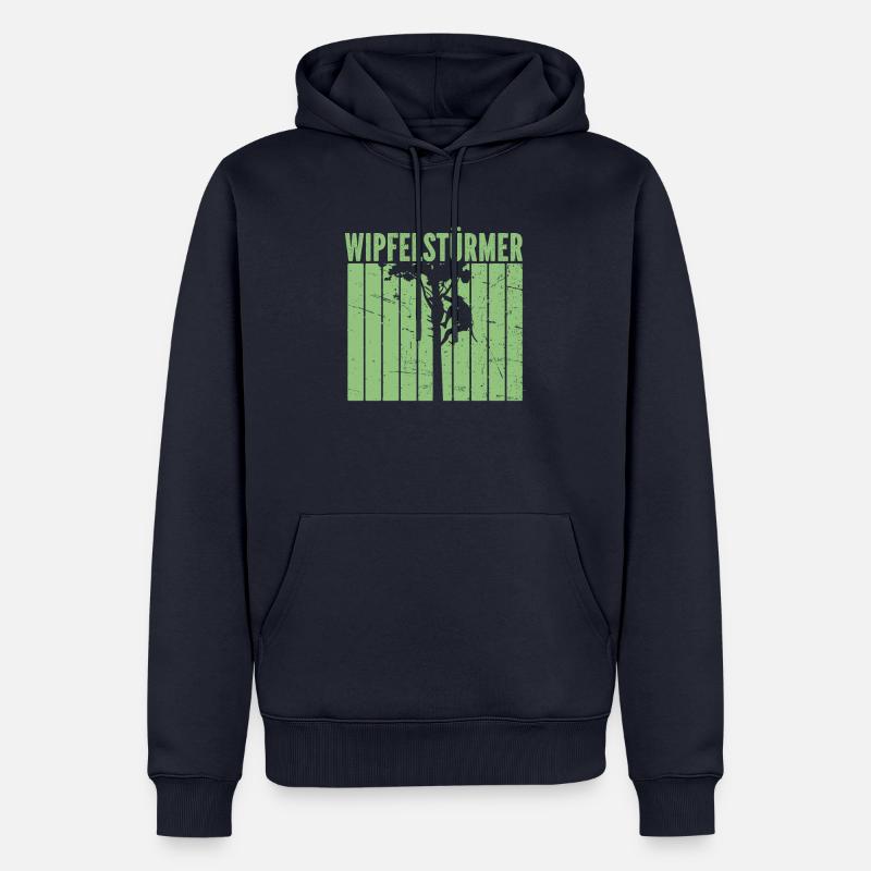 Baumklettern Baumpfleger Arborist Baumkletterer - Männer Premium Bio Hoodie - Navy