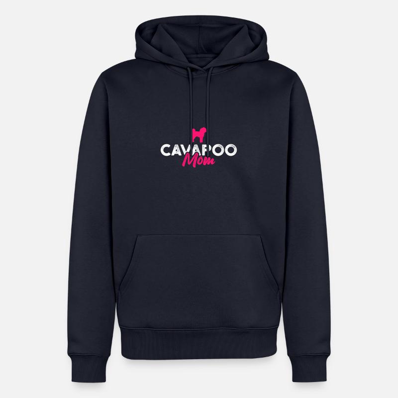 Cavapoo mom - Männer Premium Bio Hoodie - Navy