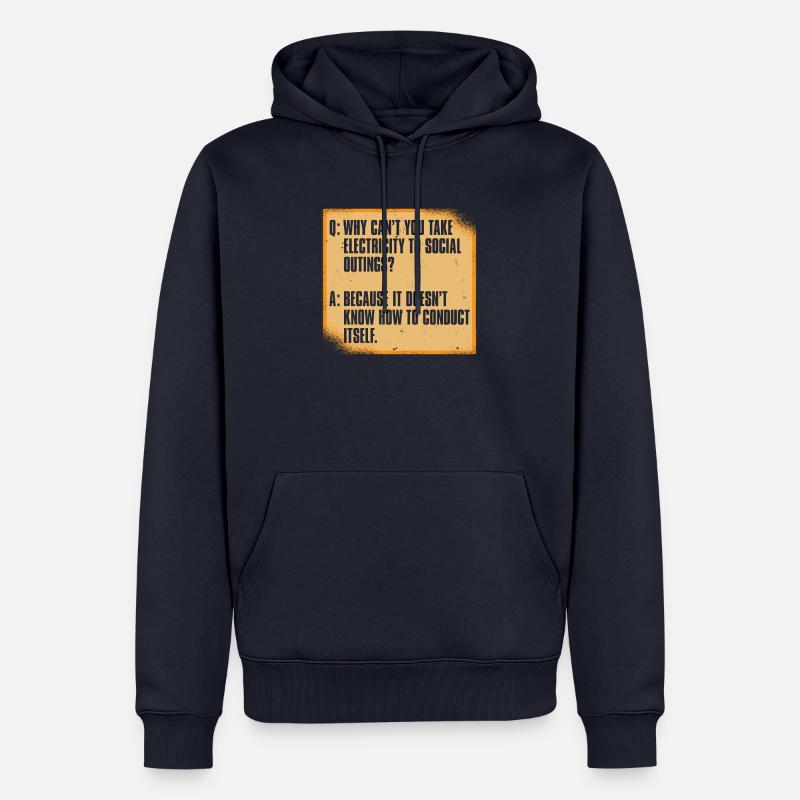 Physicien physicien - Sweat à capuche Premium bio Homme - bleu marine