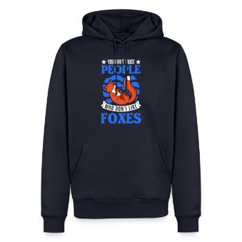 Fox Gift Red Fox - Men’s Premium Organic Hoodie - navy - Front - Nico (187cm)